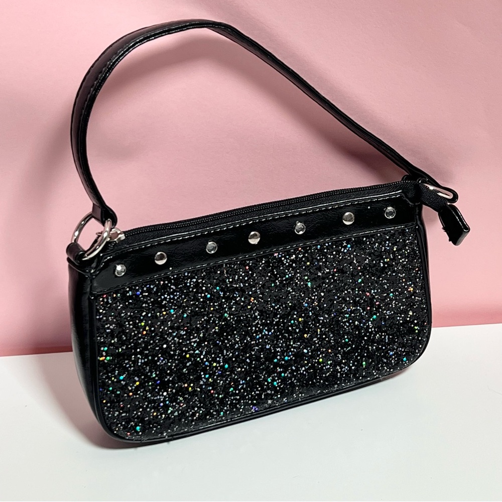Vintage Y2K Mcbling limited too glitter mini bag purse